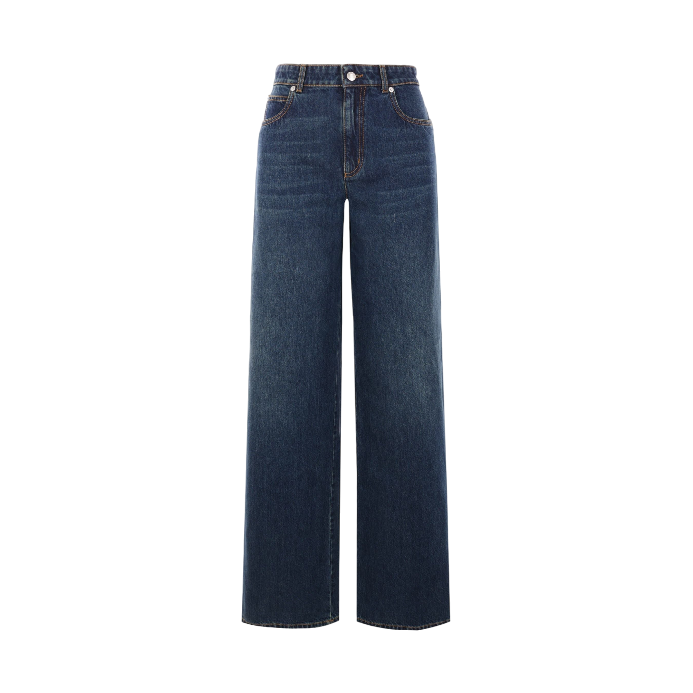 Wide-leg Denim Jeans-ALEXANDER MCQUEEN-JOHN JULIA