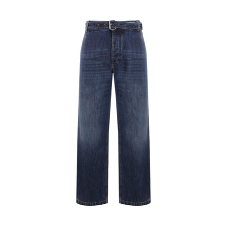 Wide-leg Denim Jeans-BOTTEGA VENETA-JOHN JULIA