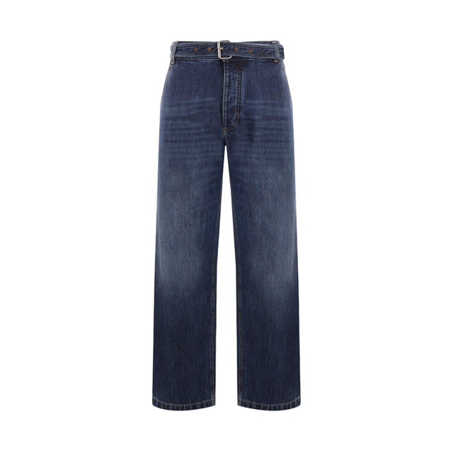 Wide-leg Denim Jeans-BOTTEGA VENETA-JOHN JULIA