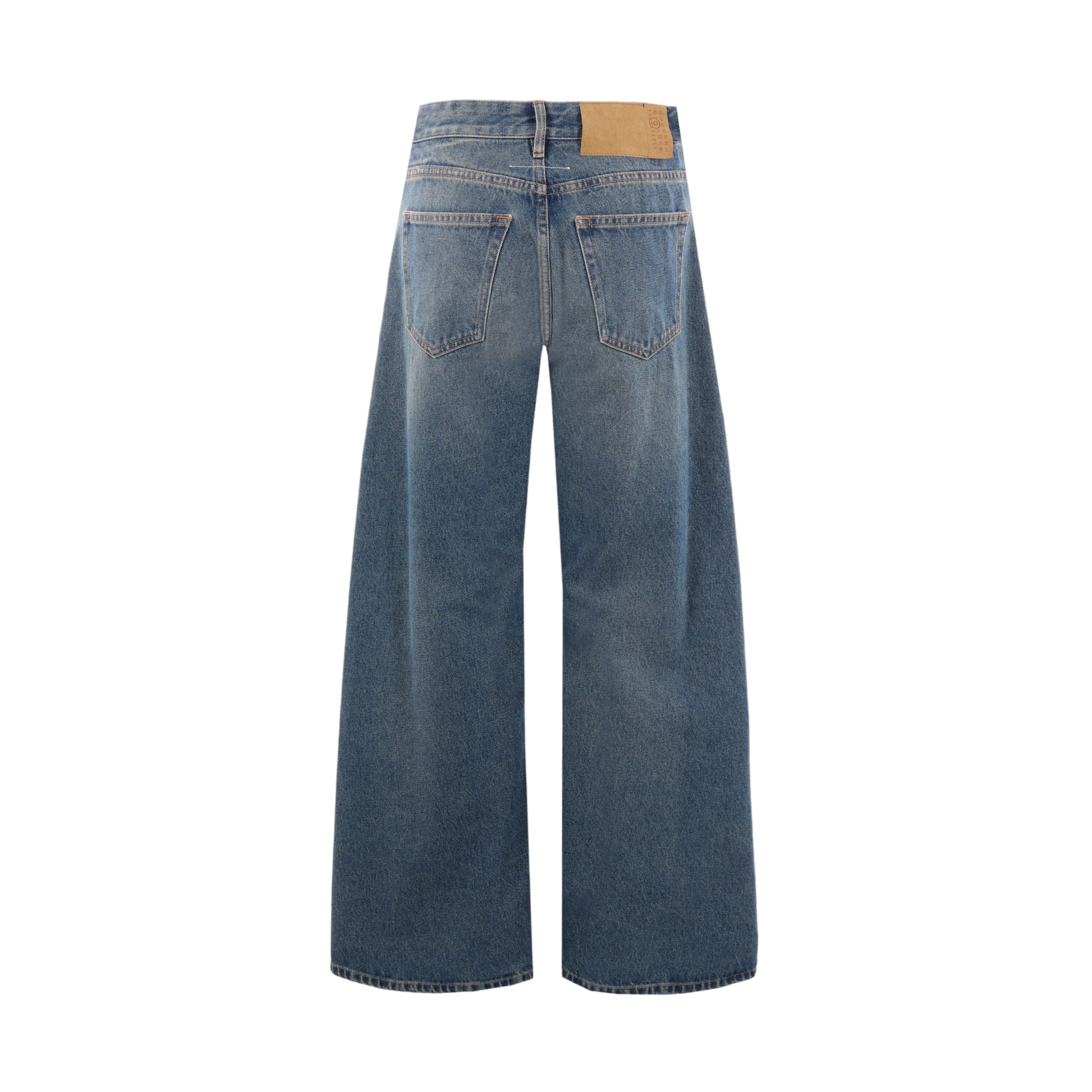 Wide-leg Denim Jeans-MM6 MAISON MARGIELA-JOHN JULIA