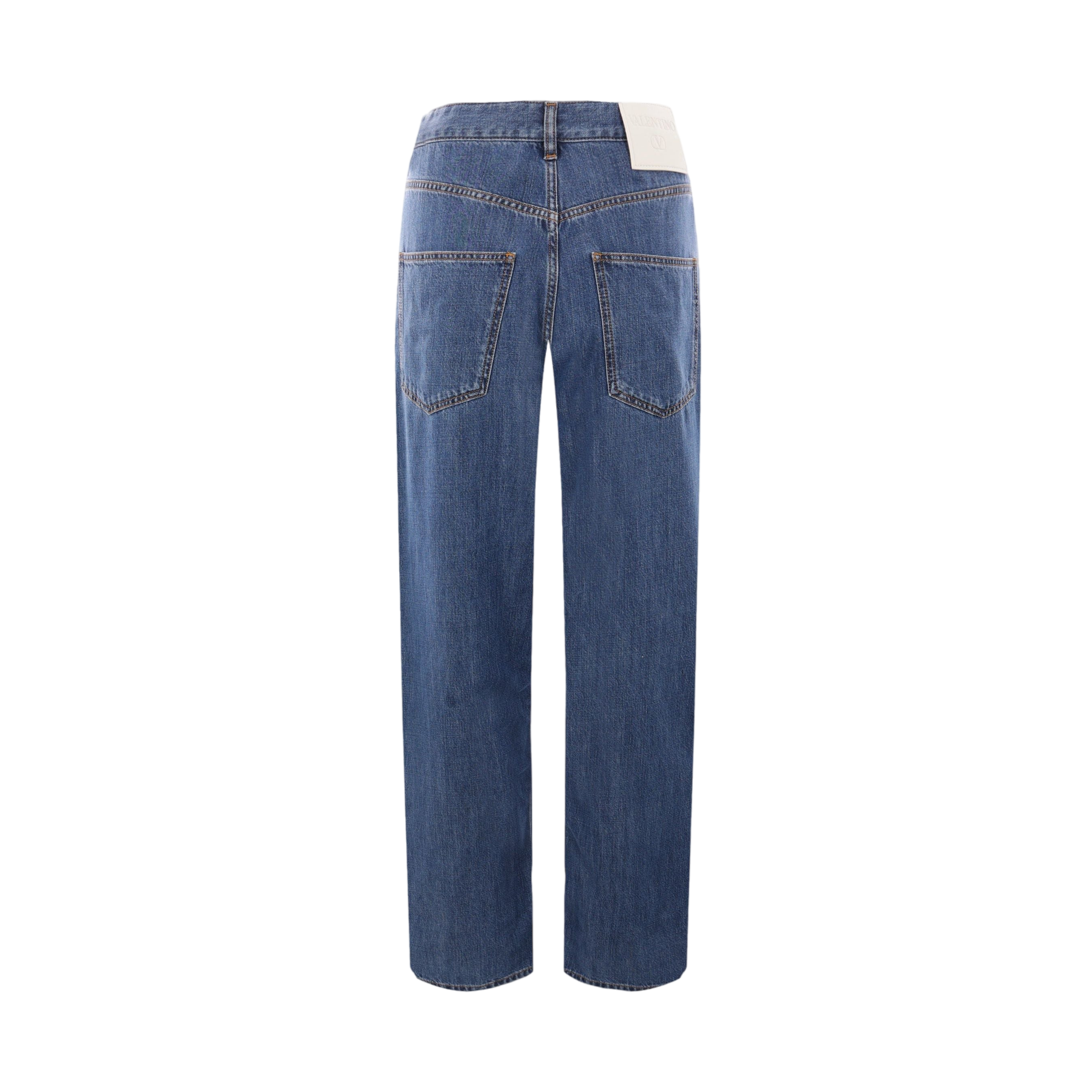 Wide-leg Denim Jeans-VALENTINO GARAVANI-JOHN JULIA