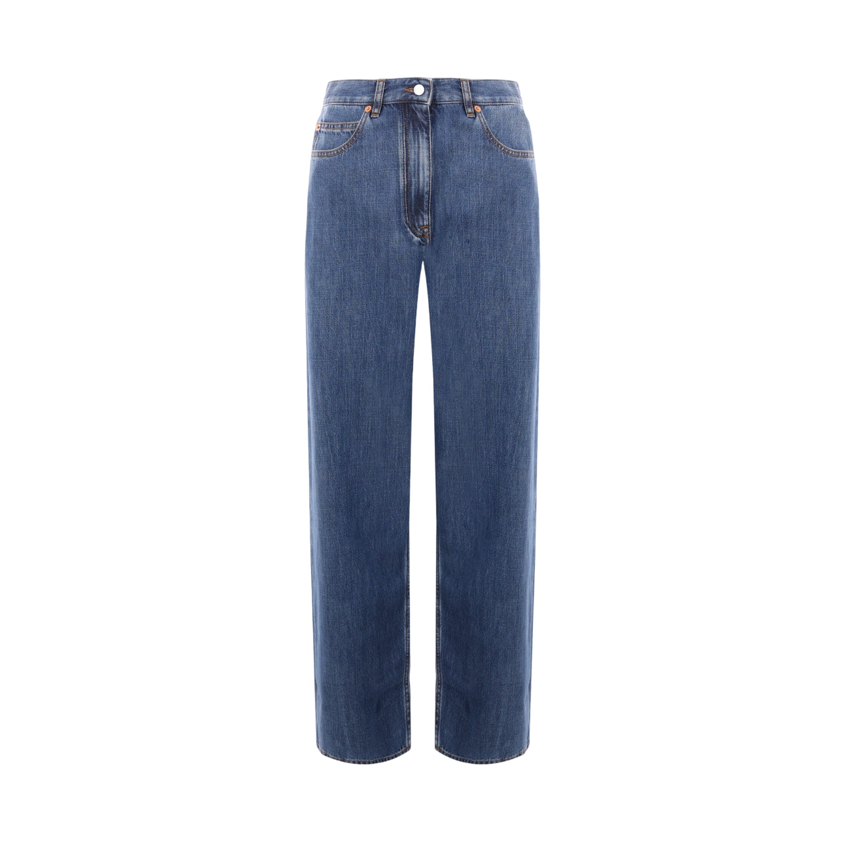 Wide-leg Denim Jeans-VALENTINO GARAVANI-JOHN JULIA