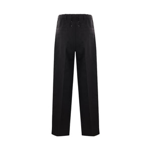 Wide-leg Drill Trousers-MAISON MARGIELA-JOHN JULIA