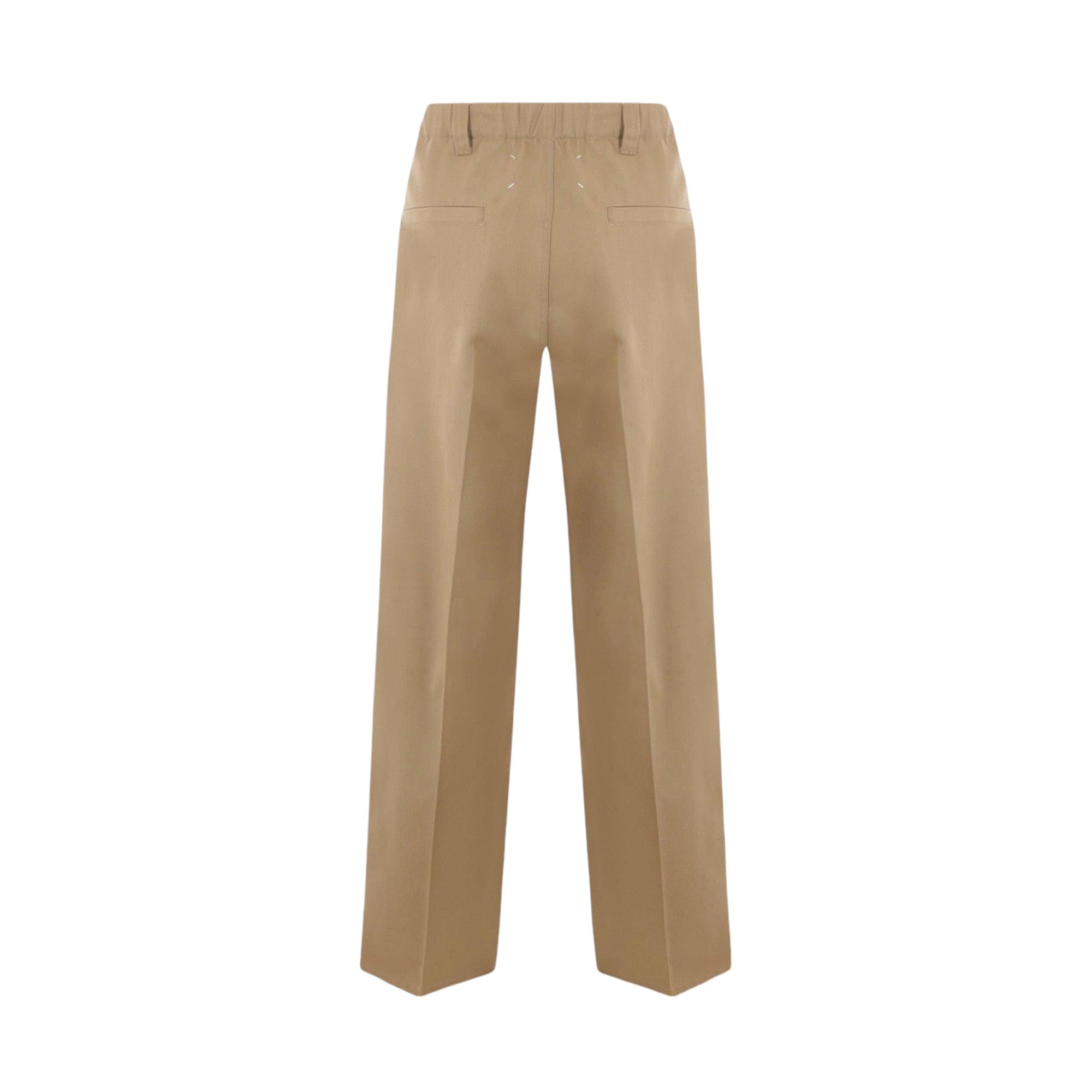 Wide-leg Drill Trousers-MAISON MARGIELA-JOHN JULIA