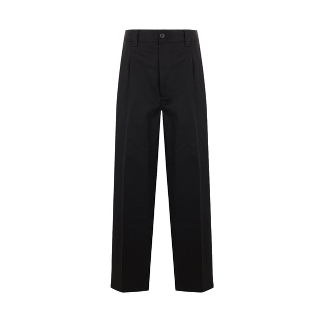 Wide-leg Drill Trousers-MAISON MARGIELA-JOHN JULIA