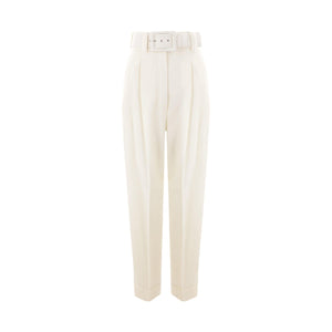 Wide-leg Grain De Poudre Trousers-MAX MARA-JOHN JULIA