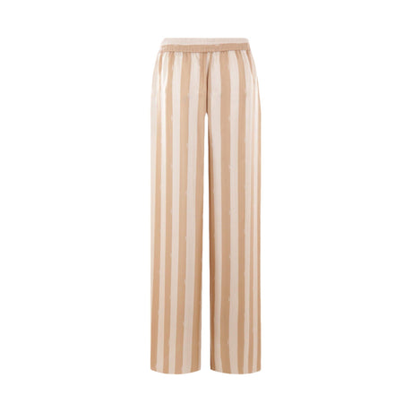 Wide-leg Pequin Silk Trousers-FENDI-JOHN JULIA