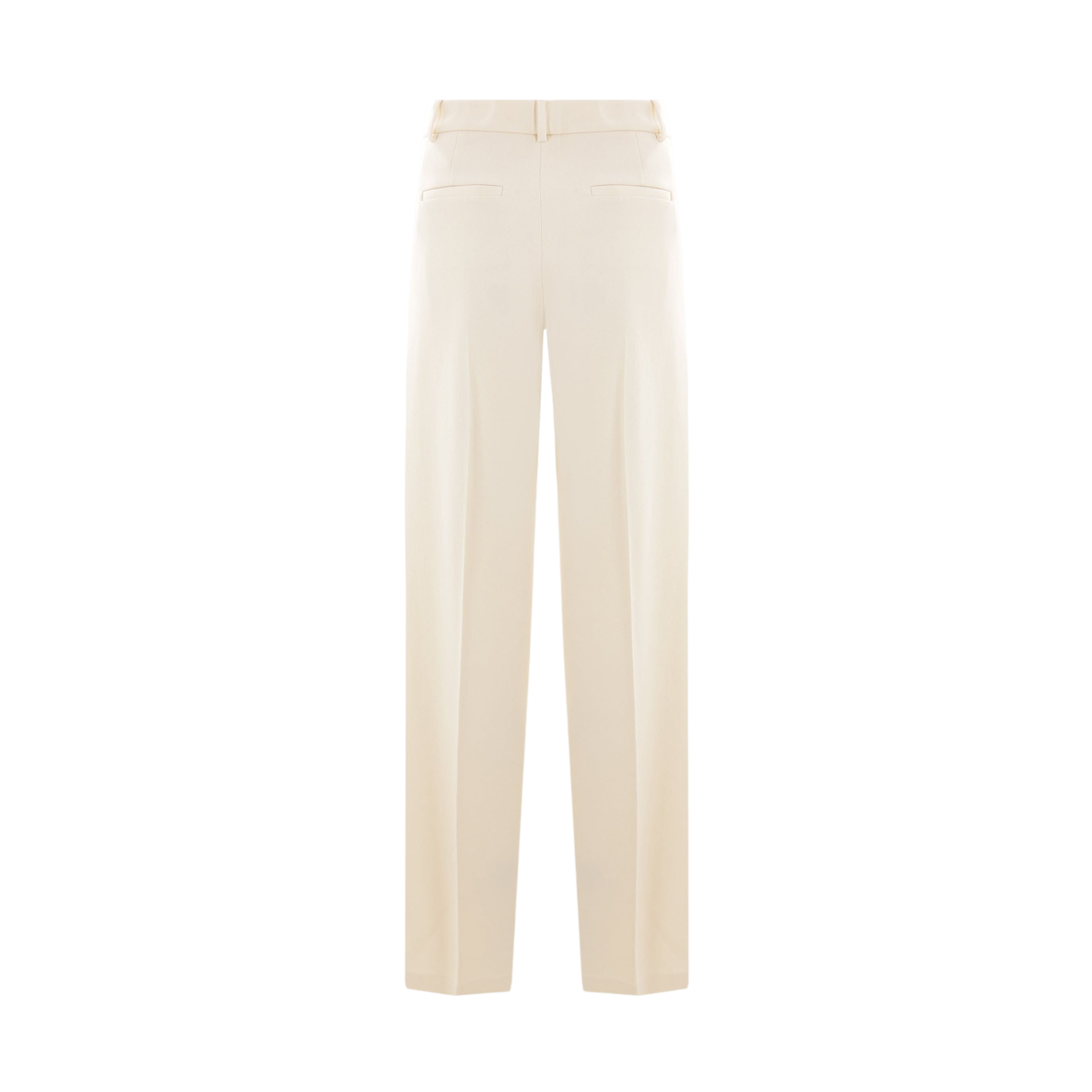 Wide-leg Stretch Cady Trousers-BLUMARINE-JOHN JULIA