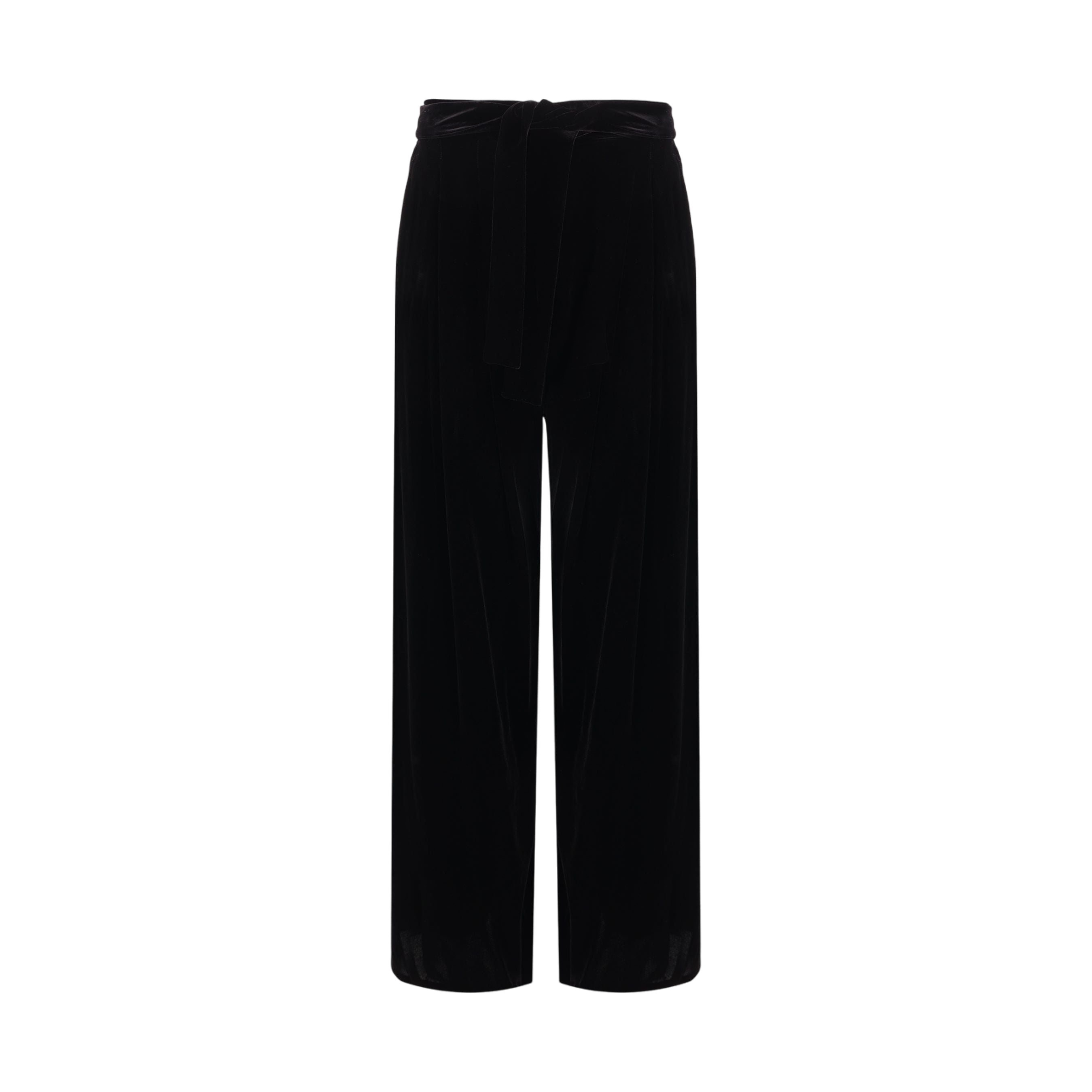 Wide-leg Velvet Trousers-DUSAN-JOHN JULIA