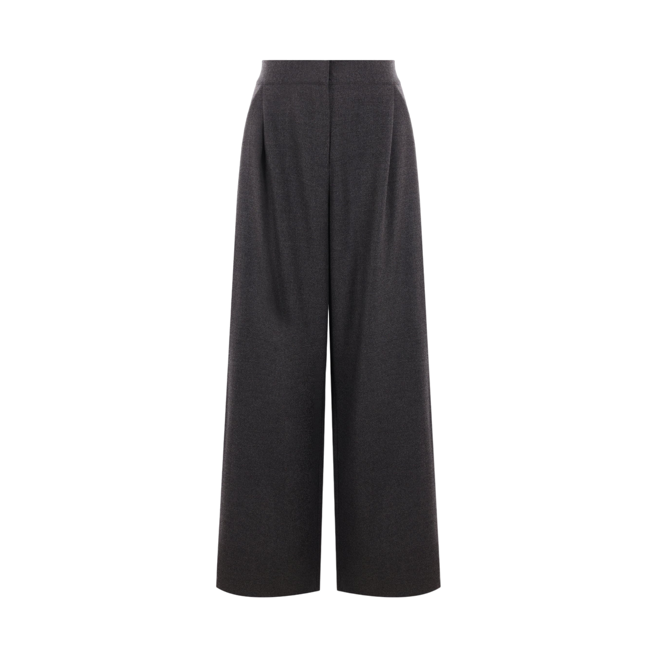 Wide-leg Wool Trousers-DUSAN-JOHN JULIA