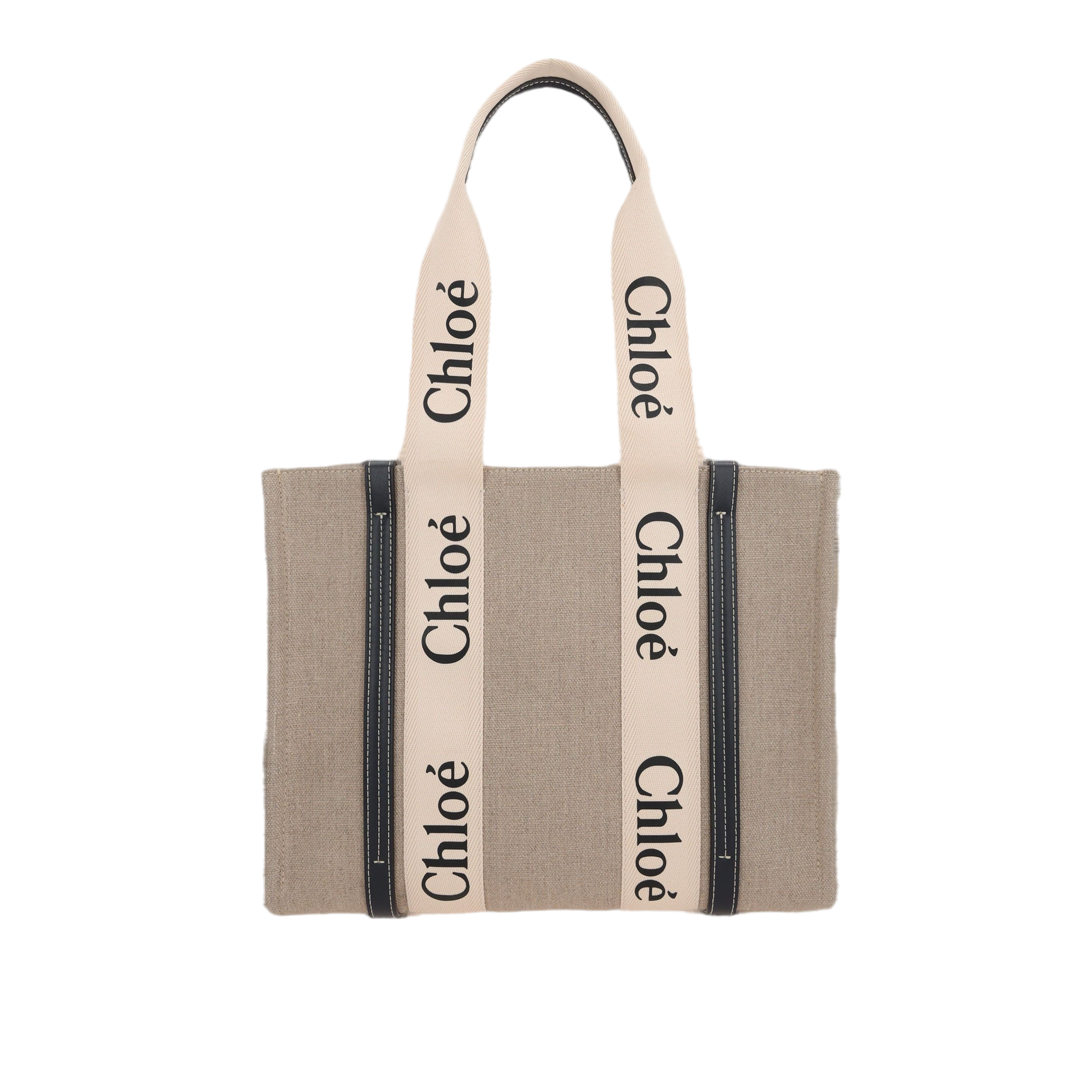 Woody Medium Canvas Tote Bag-CHLOÉ-JOHN JULIA