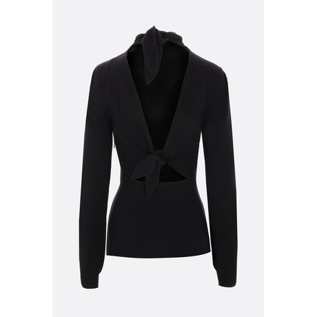 Wool And Cashmere Blend Sweater With Knots-GIVENCHY-JOHN JULIA