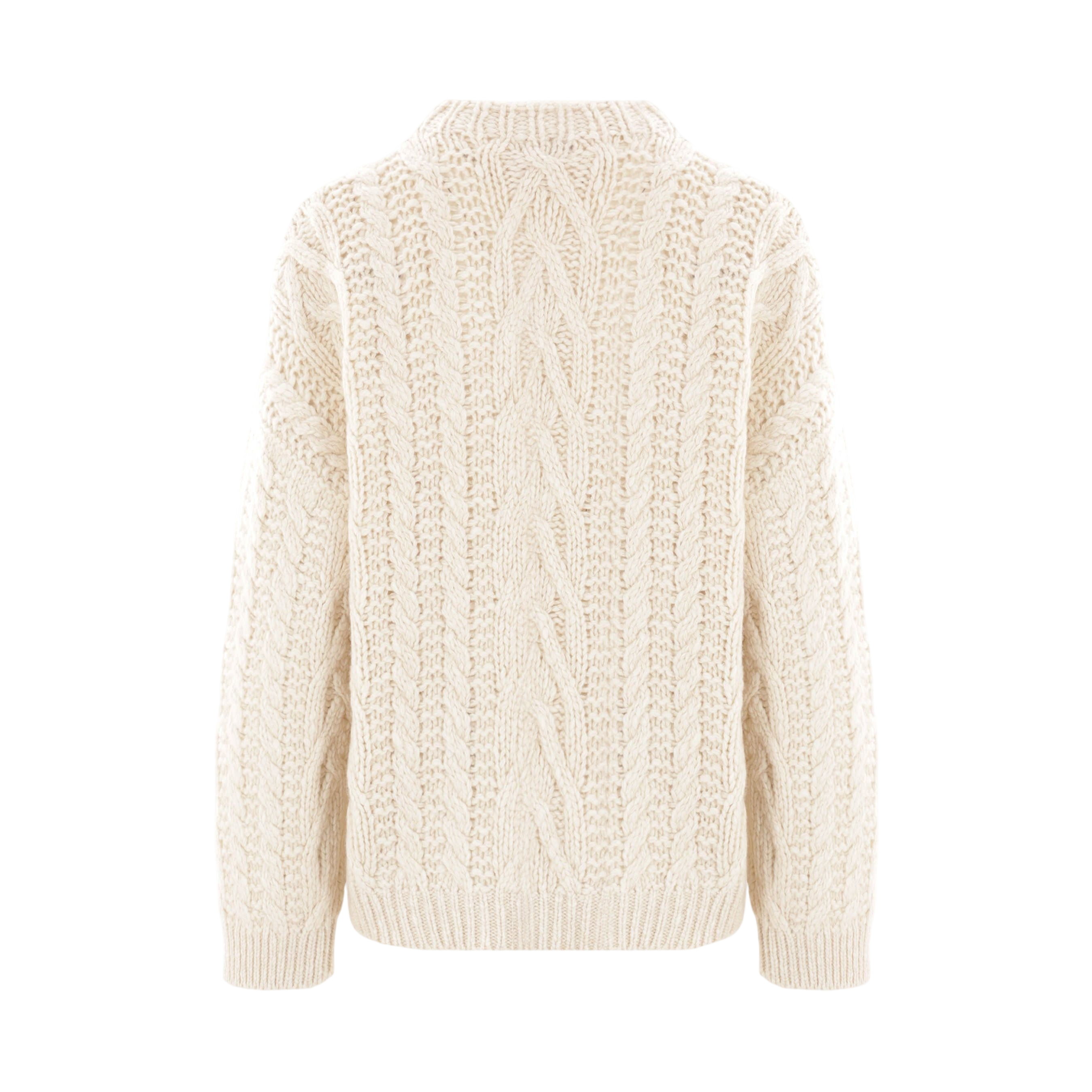 Wool and Cashmere Cable-knit Sweater-BRUNELLO CUCINELLI-JOHN JULIA