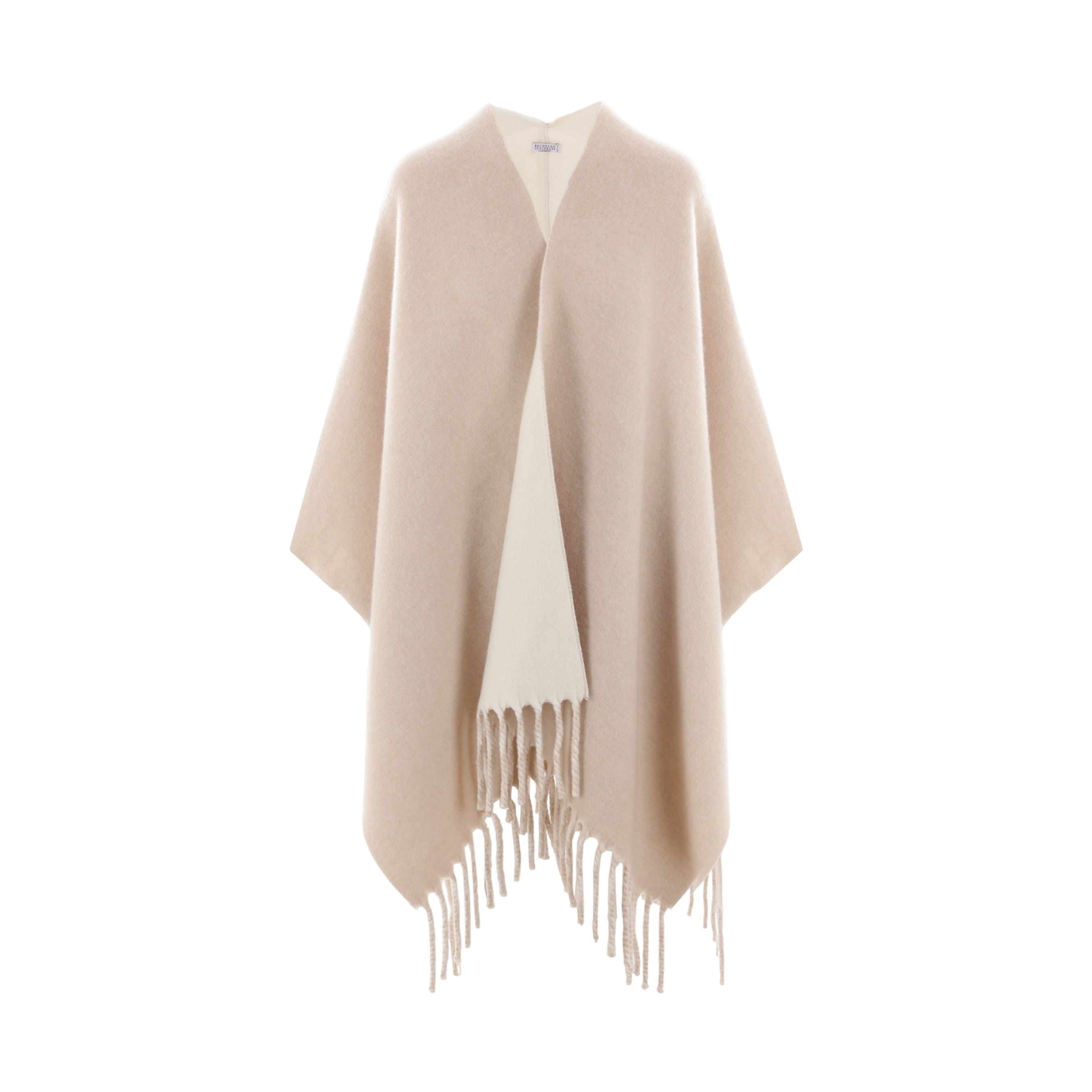 Wool and Cashmere Cape-BRUNELLO CUCINELLI-JOHN JULIA