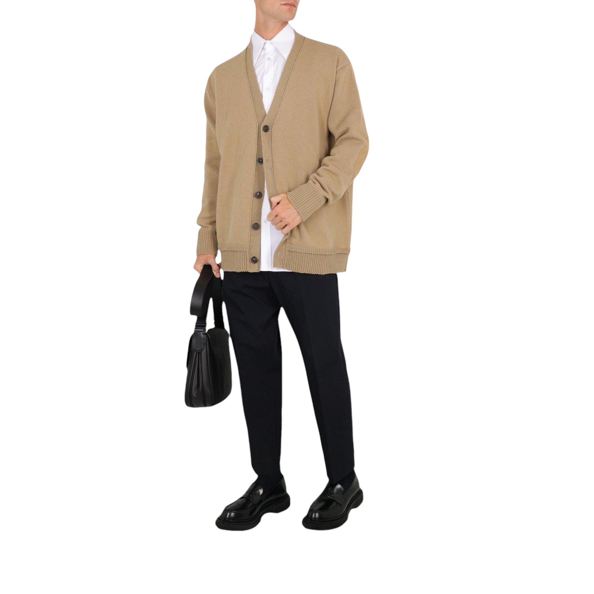 Wool and Linen Cardigan-MAISON MARGIELA-JOHN JULIA