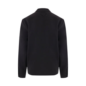 Wool and Mohair Overshirt-PRADA-JOHN JULIA