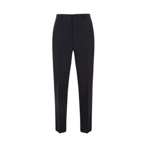 Wool and Mohair Straight-fit Pants-PRADA-JOHN JULIA