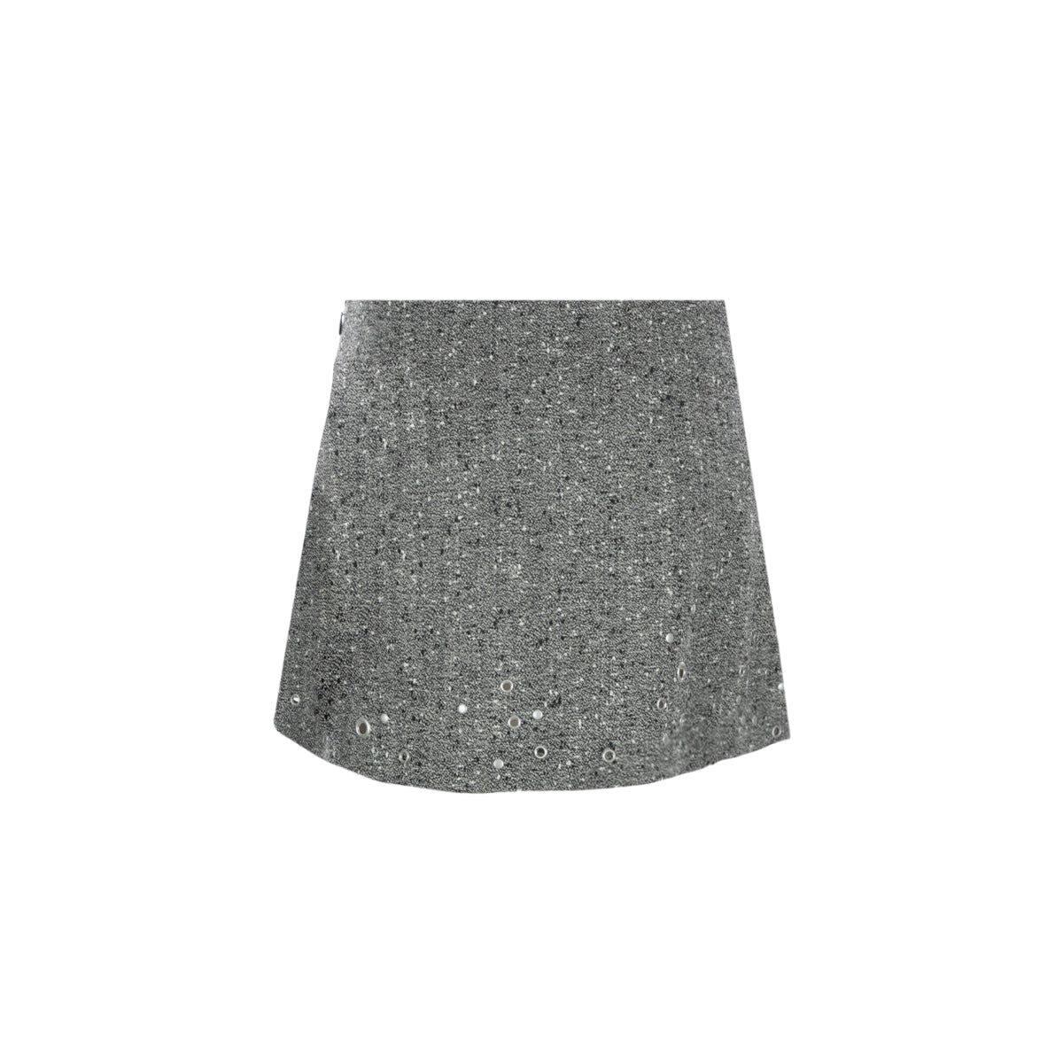 Wool Blend A-line Miniskirt-DURAZZI MILANO-JOHN JULIA