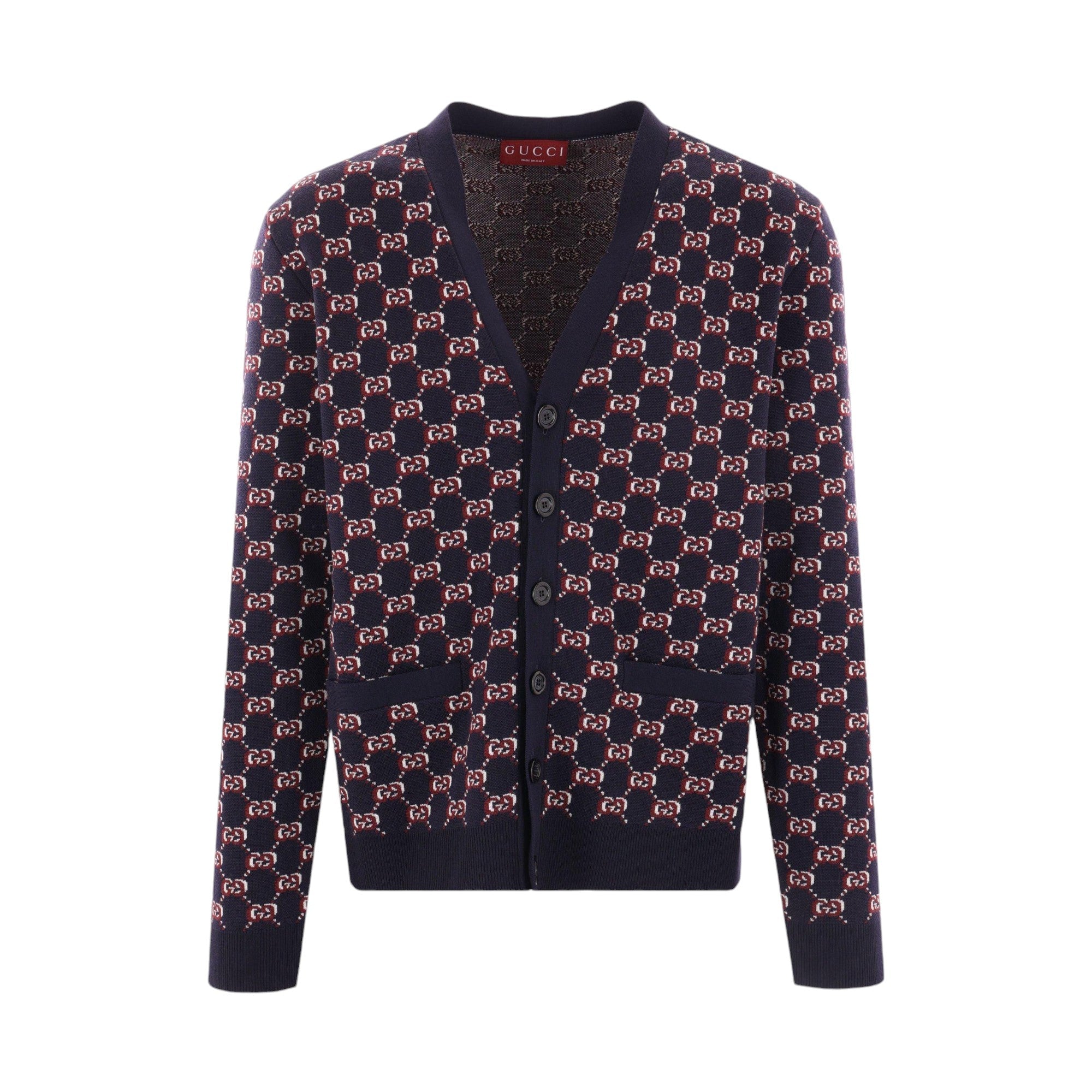 Wool Blend GG Shadow Cardigan-GUCCI-JOHN JULIA