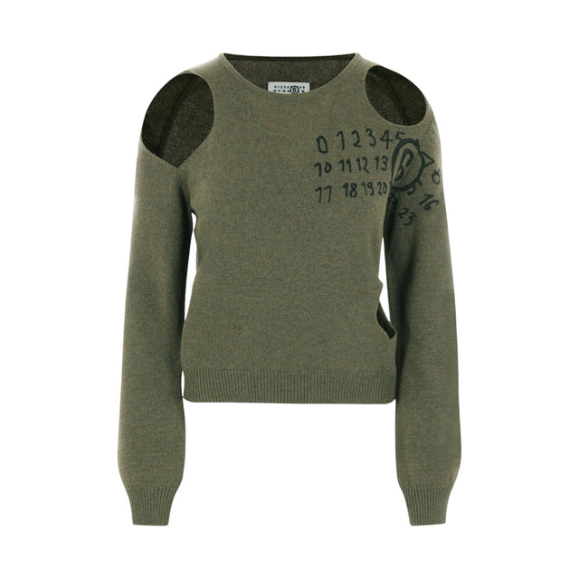 Wool Blend Pullover-MM6 MAISON MARGIELA-JOHN JULIA