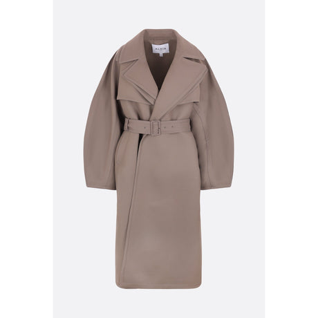 Wool Blend Wrap Trench Coat-ALAÏA-JOHN JULIA