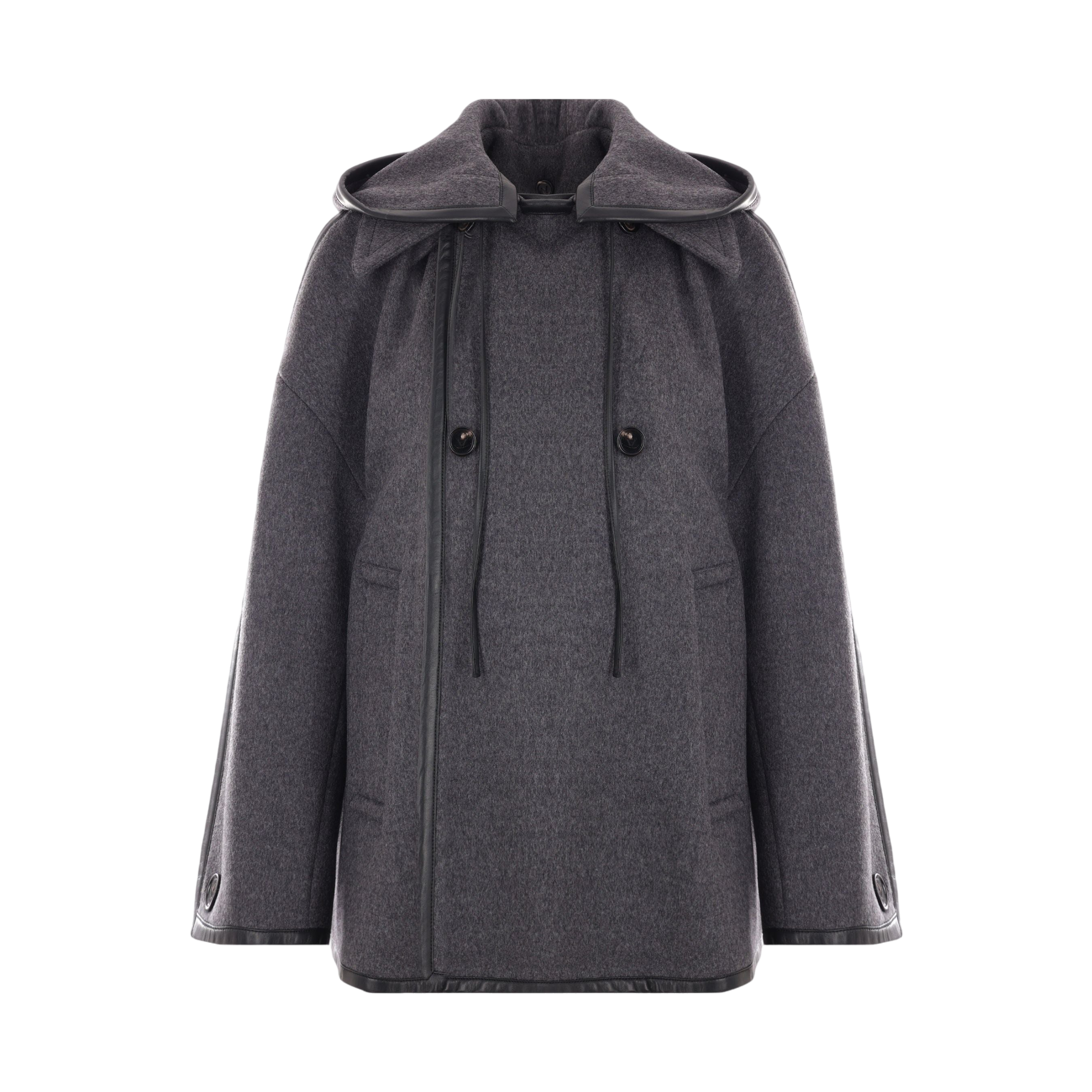 Wool Cape-BOTTEGA VENETA-JOHN JULIA