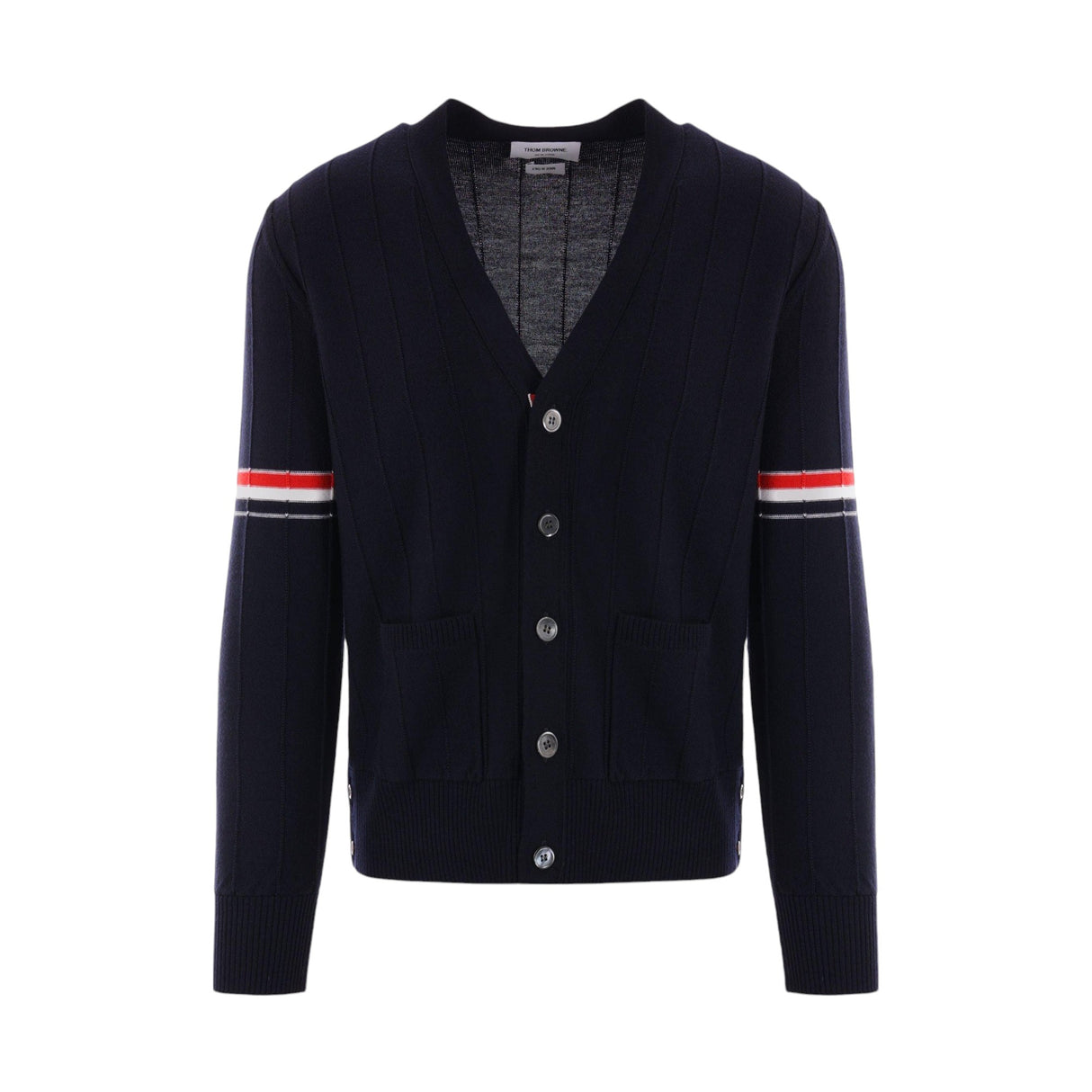 Wool Cardigan-THOM BROWNE-JOHN JULIA