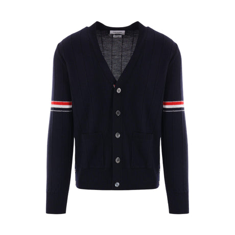 Wool Cardigan-THOM BROWNE-JOHN JULIA