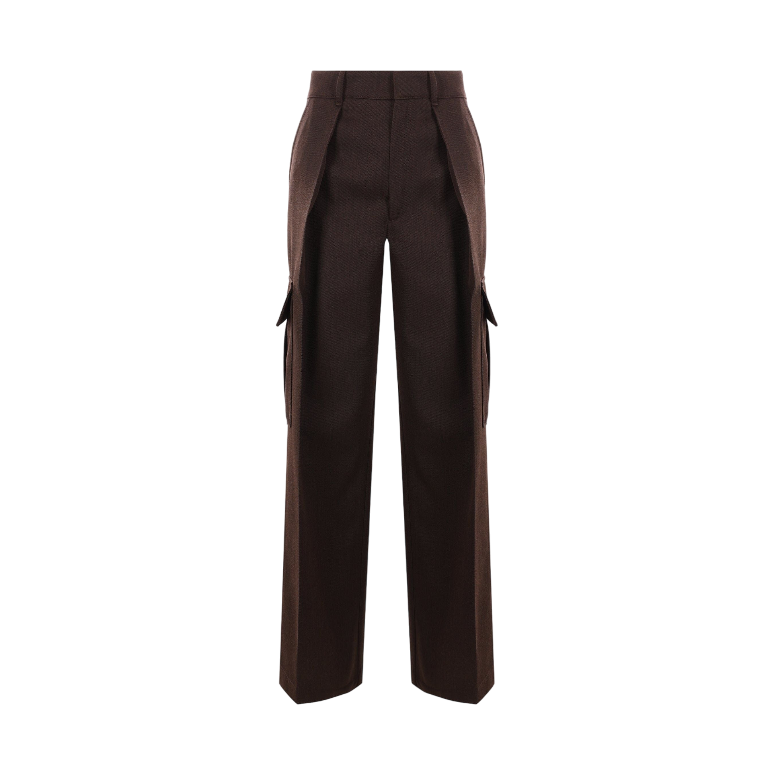 Wool Cargo Trousers-BURBERRY-JOHN JULIA