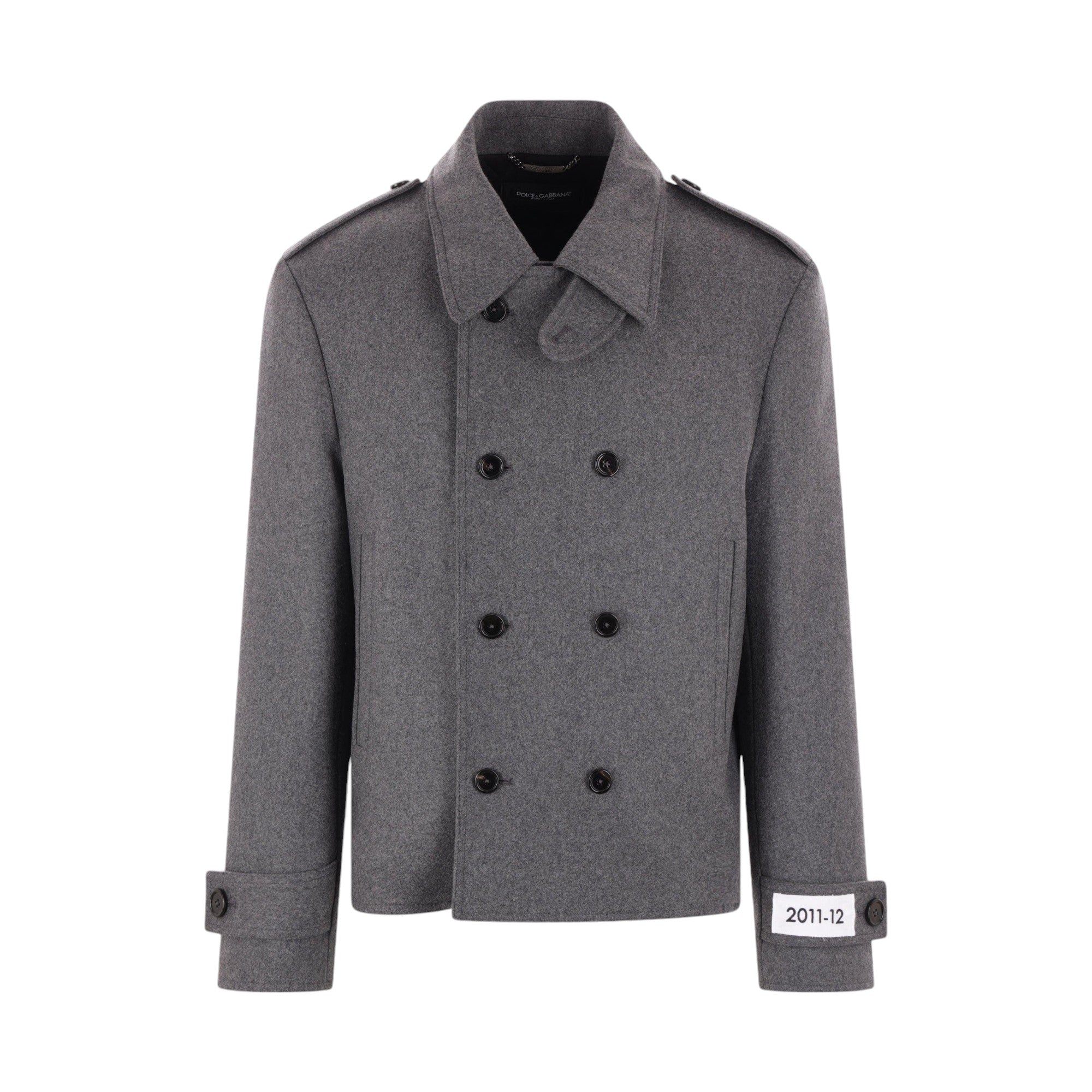 Wool Cashmere Peacoat-DOLCE & GABBANA-JOHN JULIA