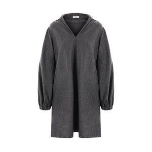 Wool Cashmere Shirt Dress-BRUNELLO CUCINELLI-JOHN JULIA