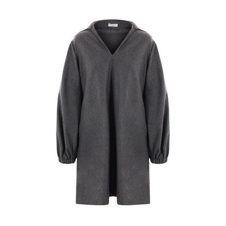 Wool Cashmere Shirt Dress-BRUNELLO CUCINELLI-JOHN JULIA