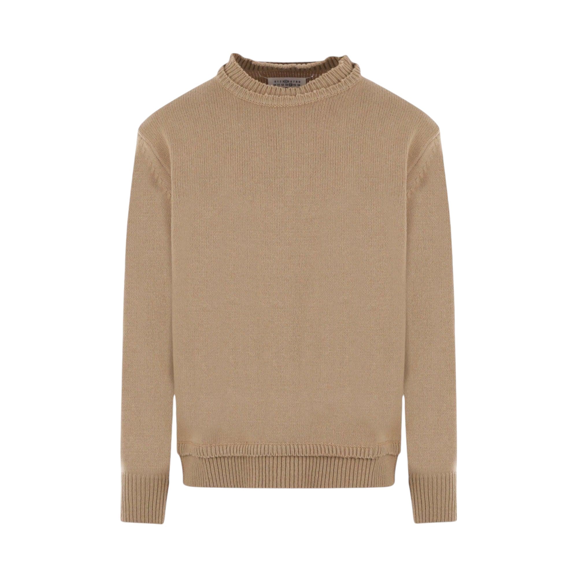 Wool, Cotton and Linen Sweater-MAISON MARGIELA-JOHN JULIA