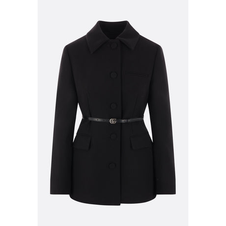 Wool Crepe Jacket-GUCCI-JOHN JULIA