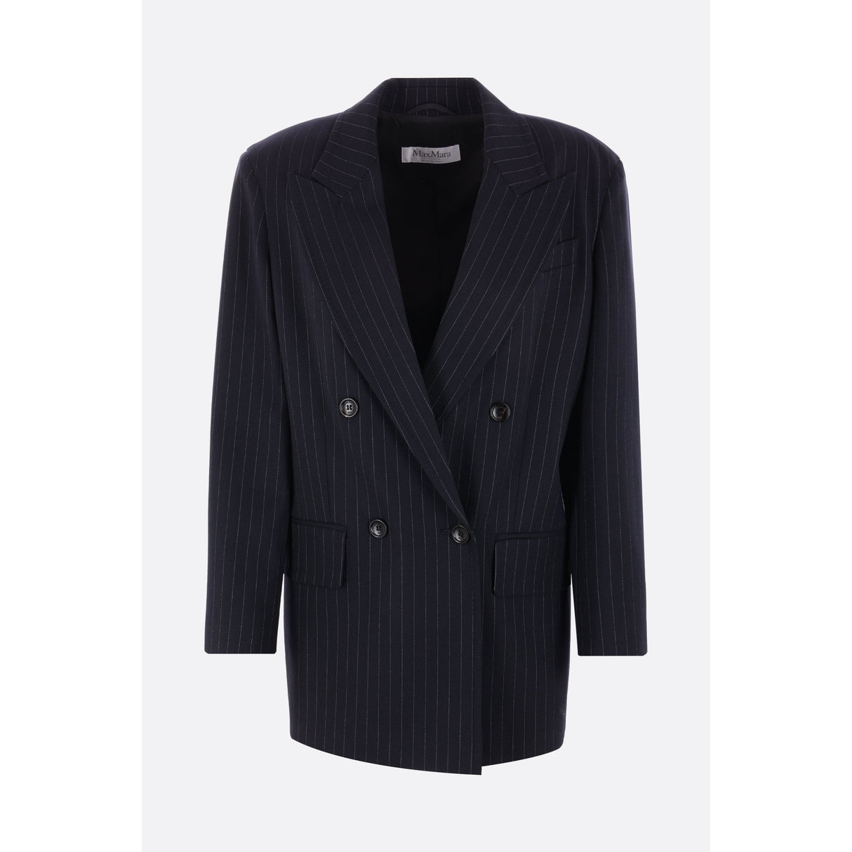 Wool Double-breasted Jacket-MAX MARA-JOHN JULIA