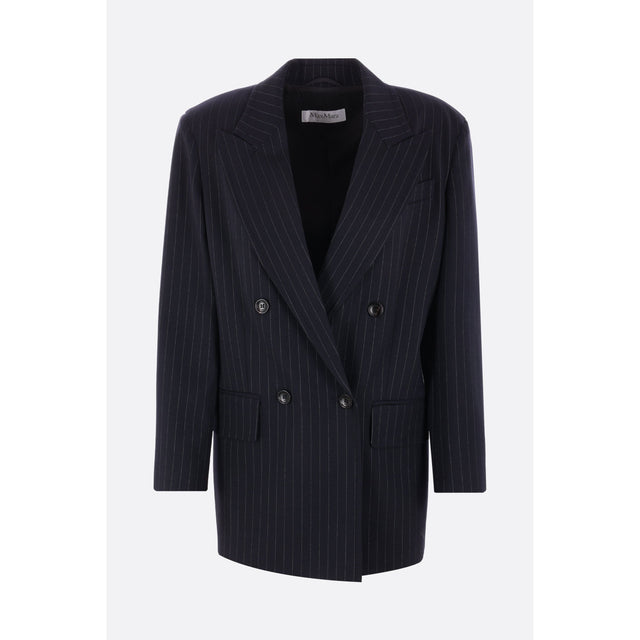 Wool Double-breasted Jacket-MAX MARA-JOHN JULIA