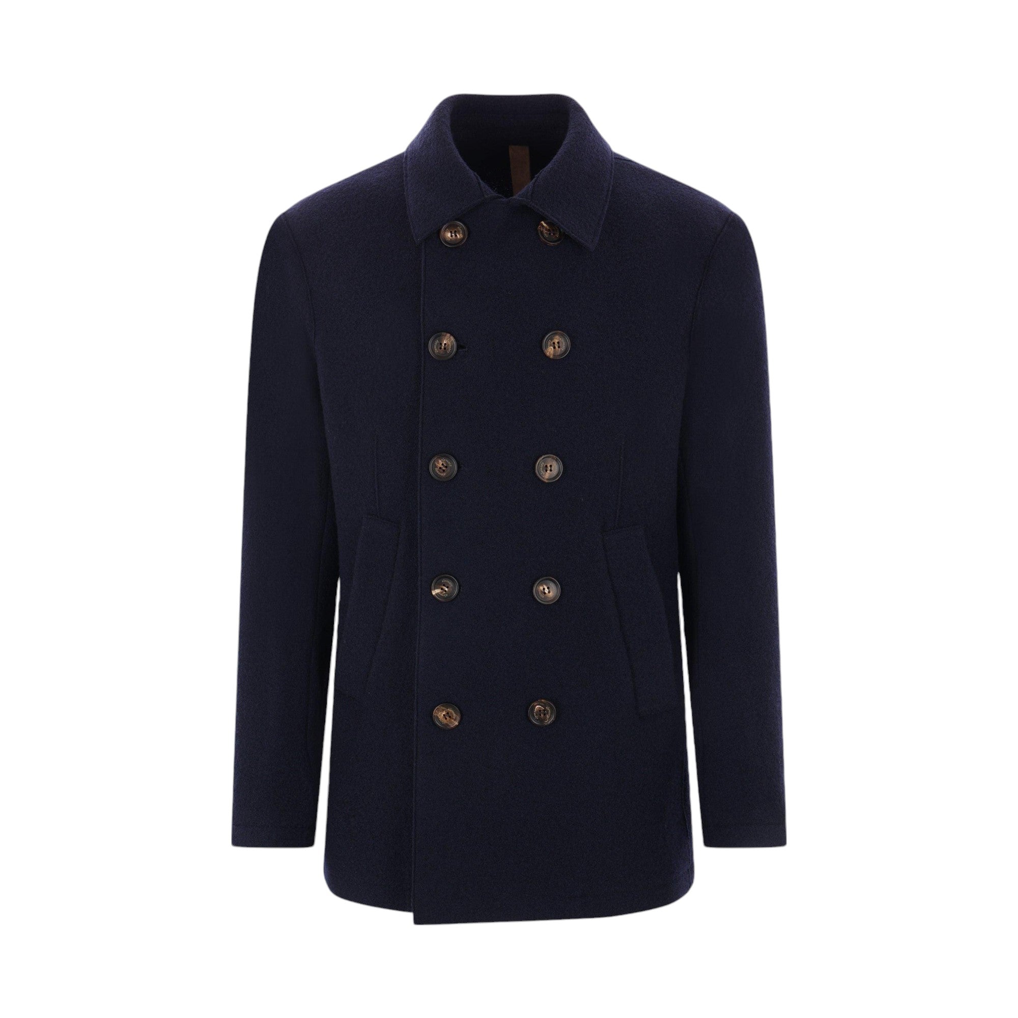 Wool Double-breasted Peacoat-ELEVENTY-JOHN JULIA