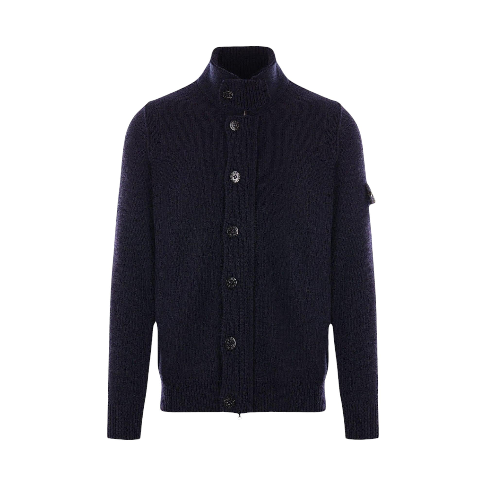 Wool Full-zip Cardigan-STONE ISLAND-JOHN JULIA