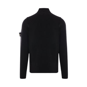 Wool Half-zip Sweater-STONE ISLAND-JOHN JULIA