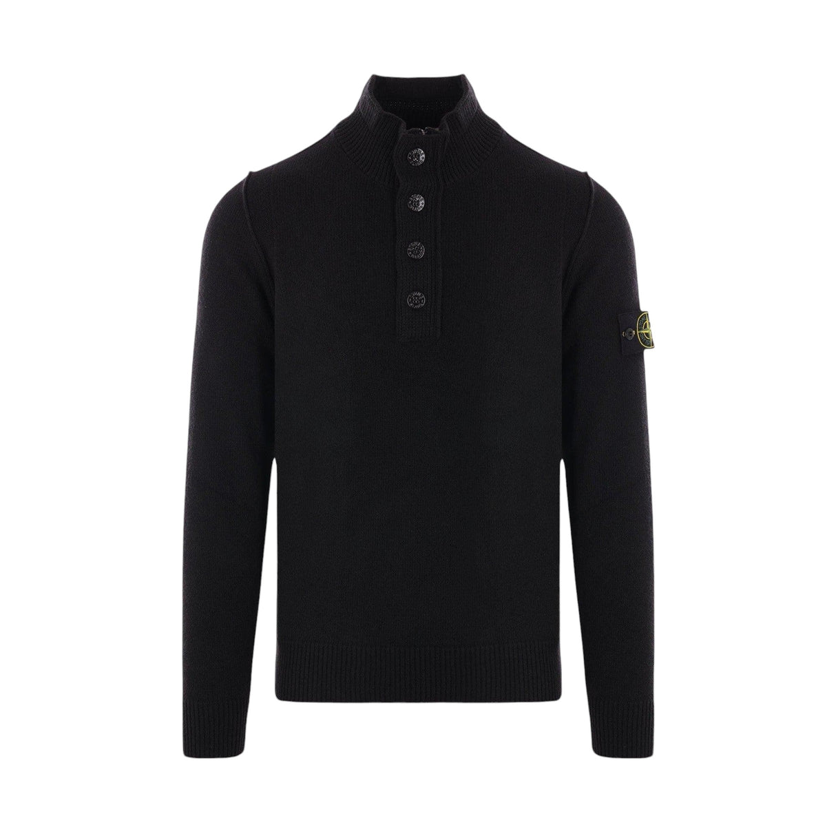 Wool Half-zip Sweater-STONE ISLAND-JOHN JULIA