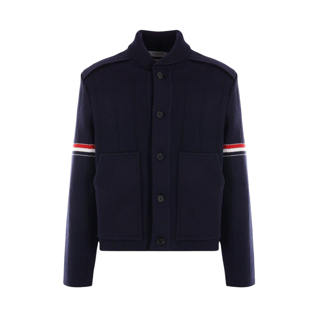 Wool Knit Jacket-THOM BROWNE-JOHN JULIA