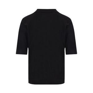 Wool Knit Polo Shirt-SAINT LAURENT-JOHN JULIA