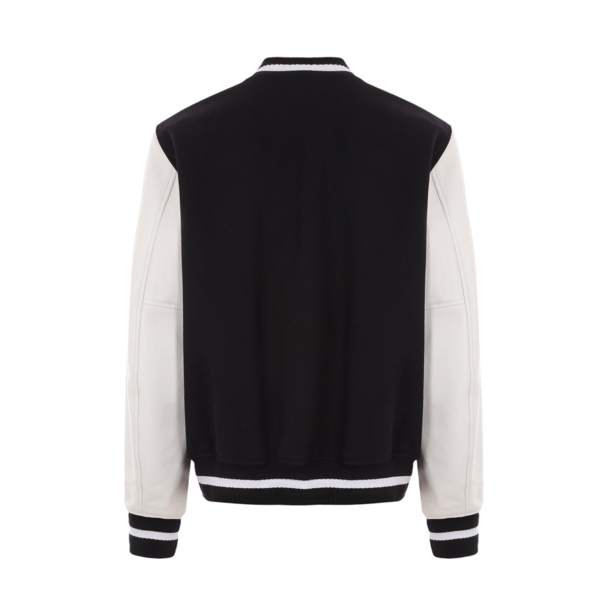 Wool Leather Bomber Jacket-GIVENCHY-JOHN JULIA