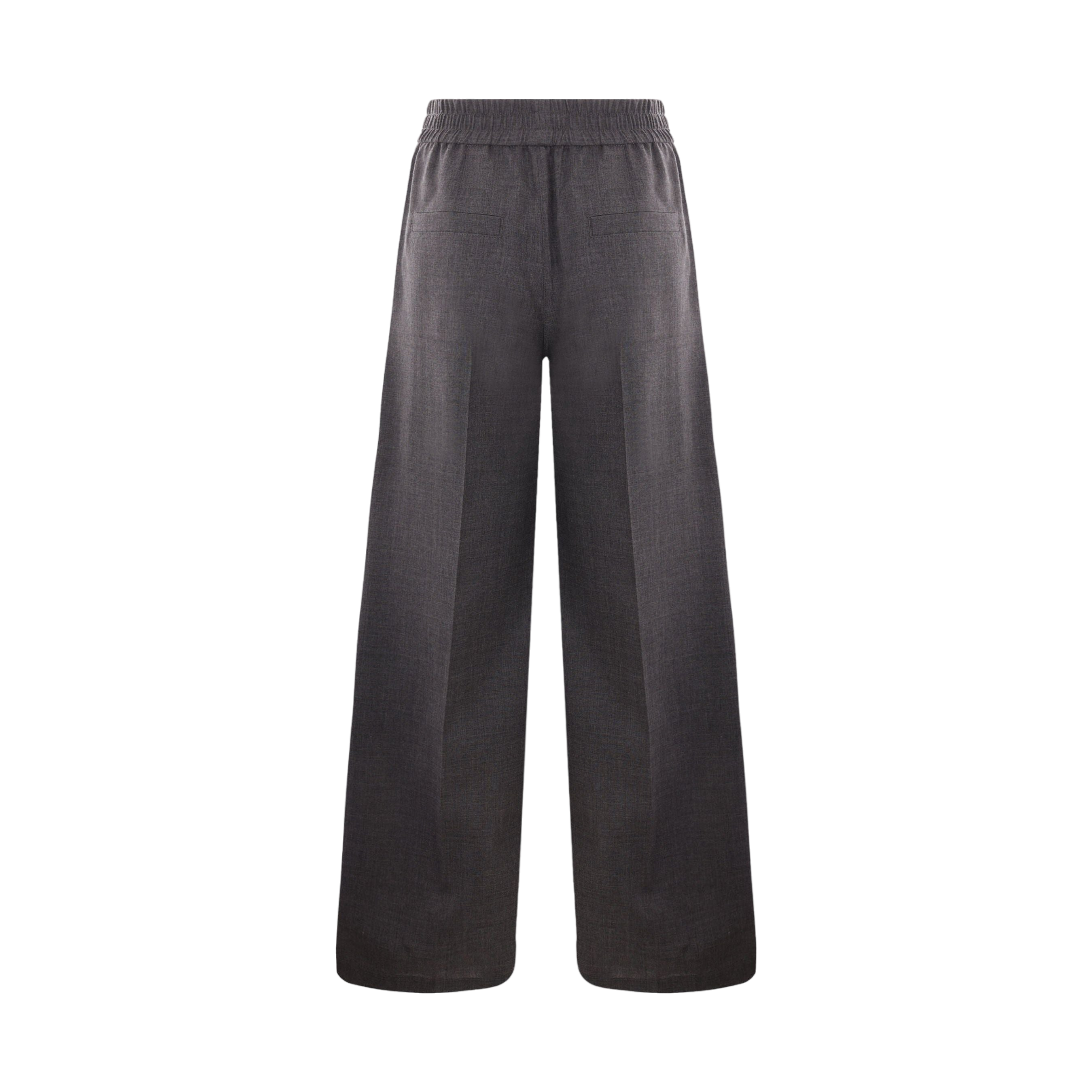 Wool Organza Track Trousers-BRUNELLO CUCINELLI-JOHN JULIA