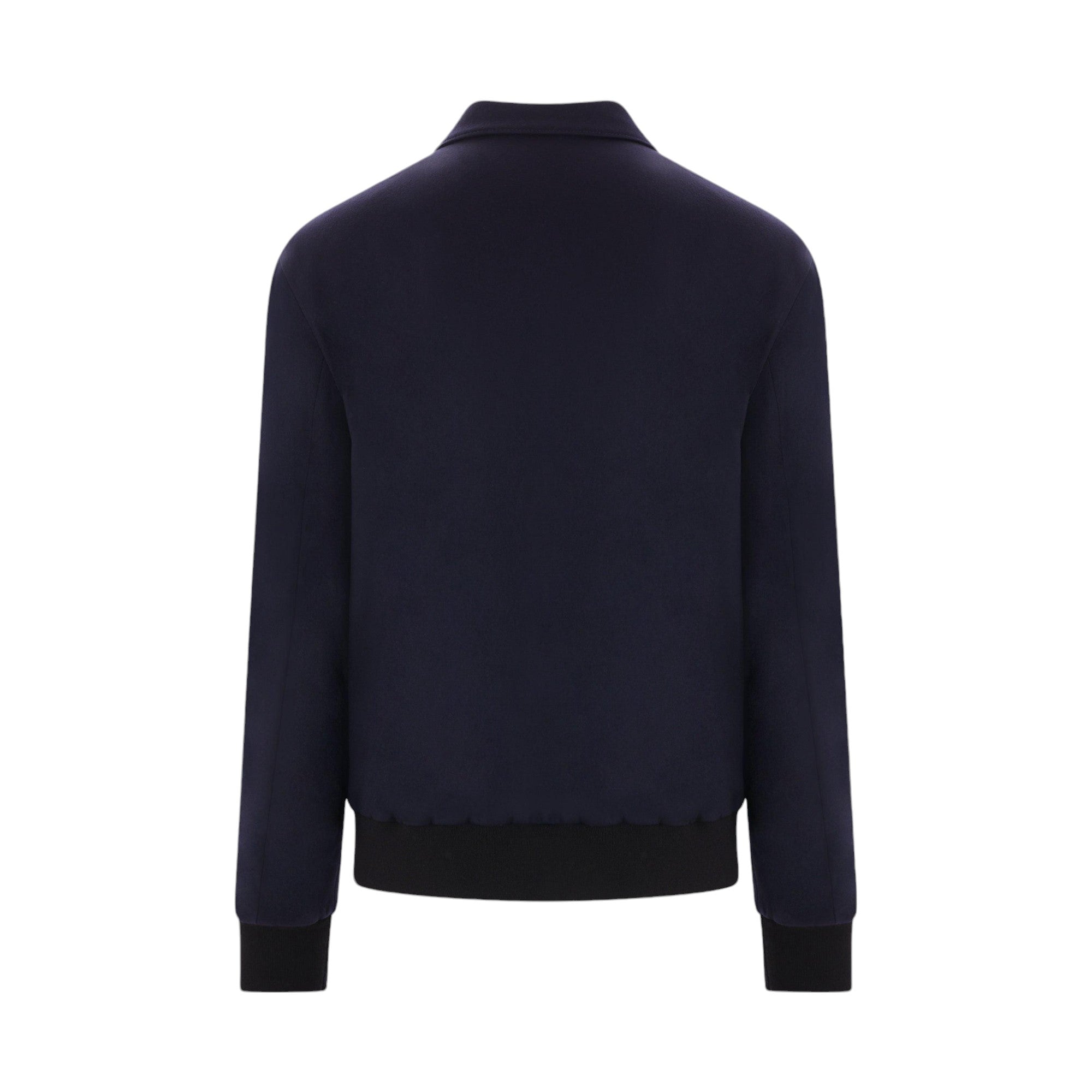 Wool Padded Bomber Jacket-GIORGIO ARMANI-JOHN JULIA