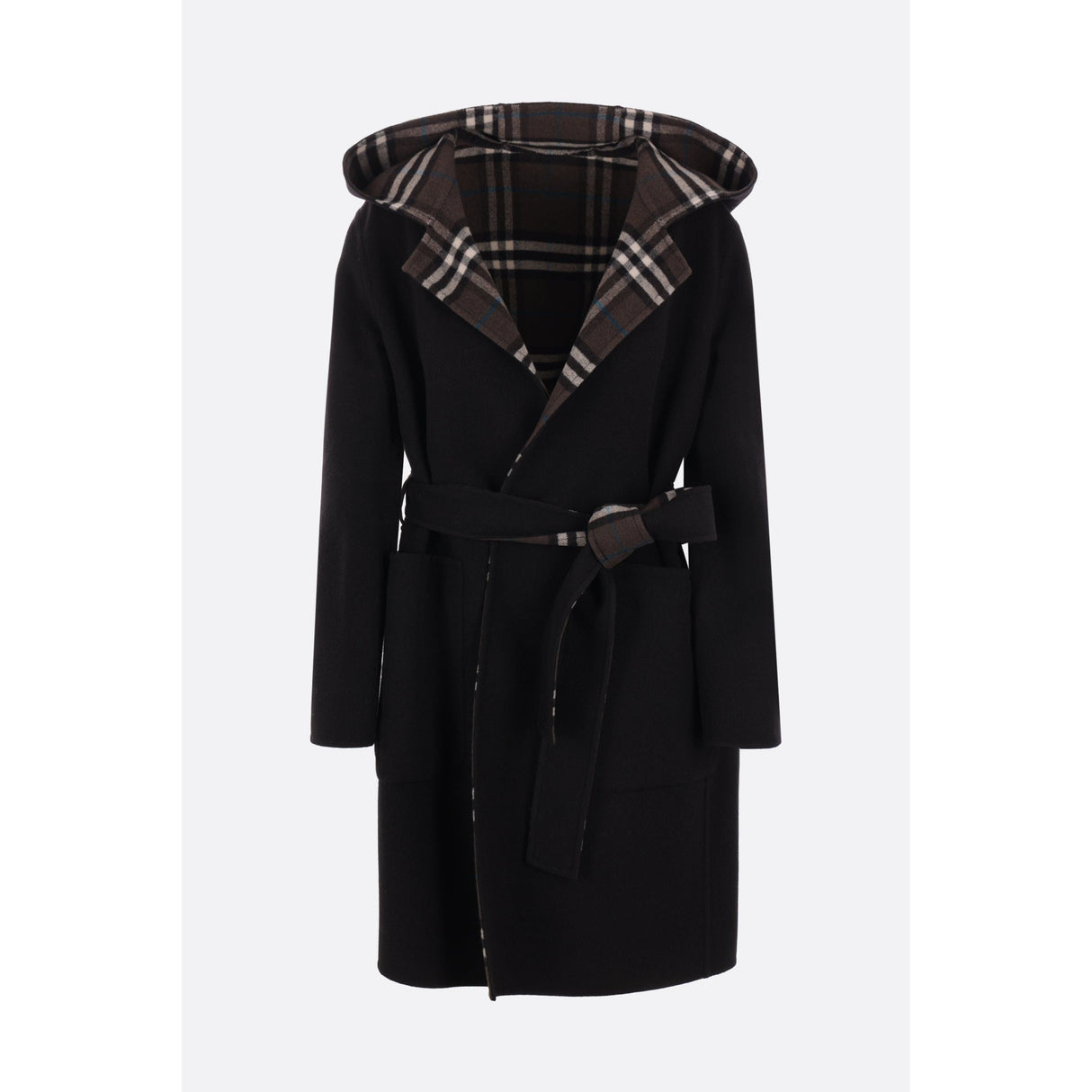 Wool Reversible Coat-BURBERRY-JOHN JULIA