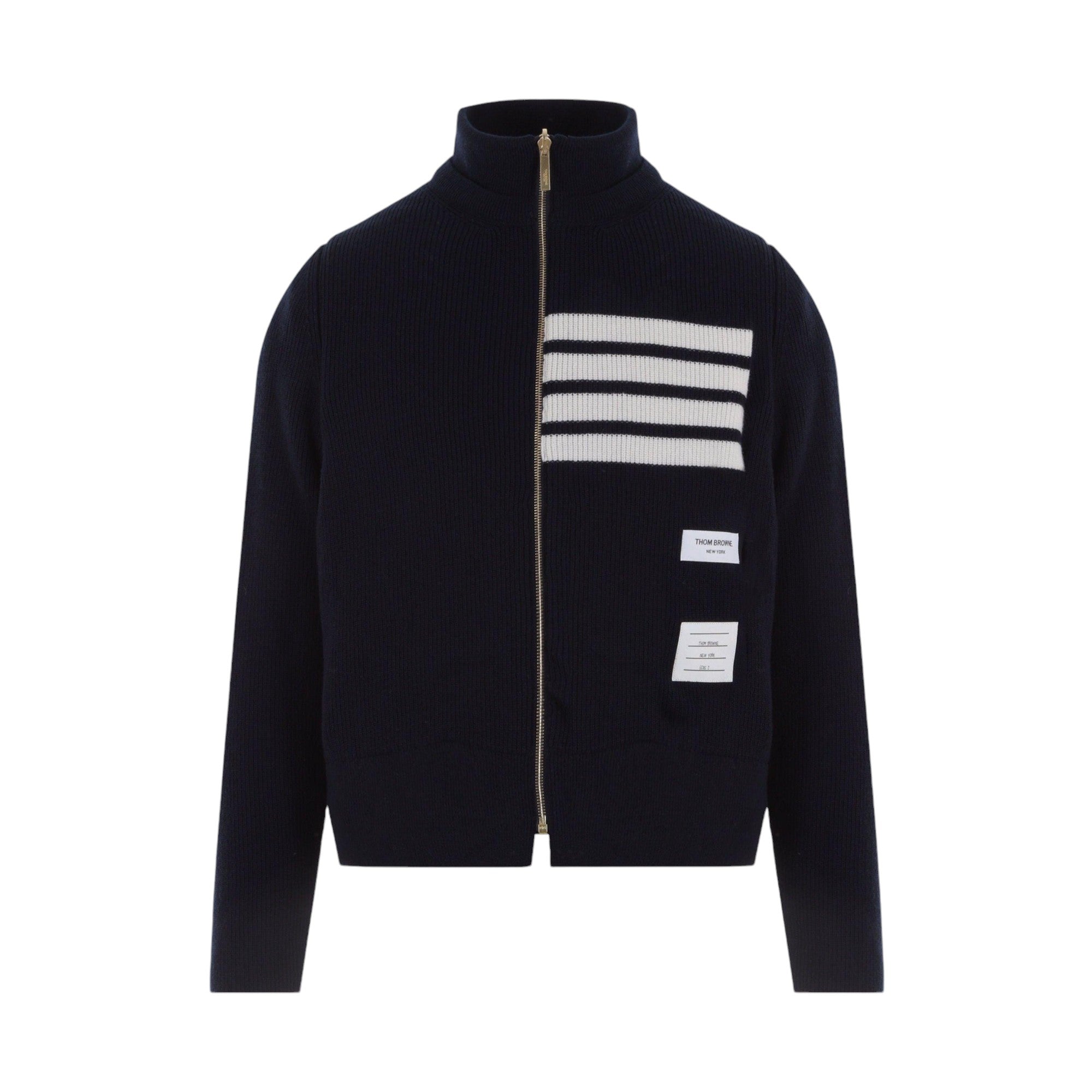 Wool Reversible Padded Jacket-THOM BROWNE-JOHN JULIA