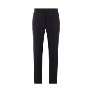 Wool Silk Pants-SAINT LAURENT-JOHN JULIA