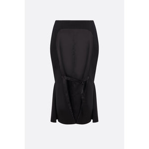 Wool Twill Mermaid Skirt-PRADA-JOHN JULIA