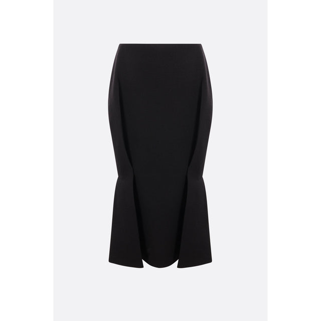 Wool Twill Mermaid Skirt-PRADA-JOHN JULIA